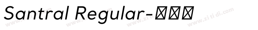 Santral Regular字体转换